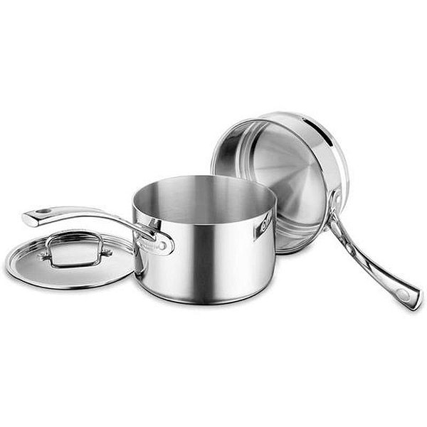 Conjunto De Panelas Cuisinart Francesas Indução Inox - 3 Peças