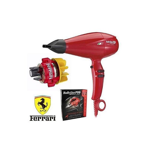Secador Profissional Babyliss-Pro Ferrari V1 2000W 220V para Cabelos Perfeitos