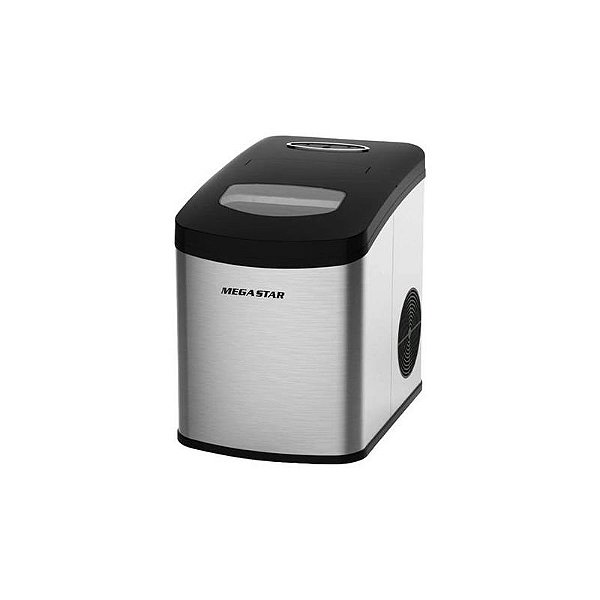 Máquina de Gelo Mega Star ZB22 10KG 220V - Prata e Preta
