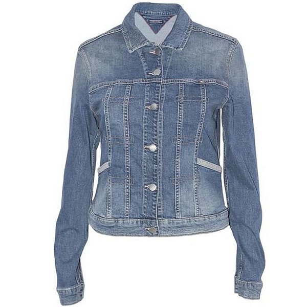 Jaqueta Jeans Feminina Tommy Hilfiger Lavado - Modelo Ww0Ww16427-911 02