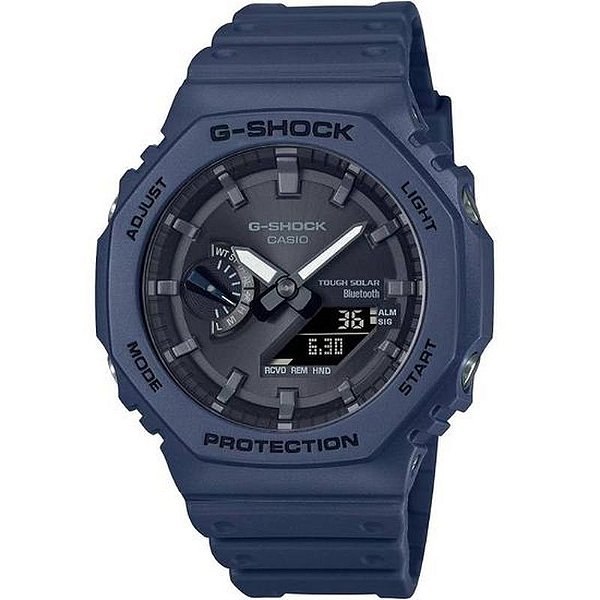 Relógio Casio G-Shock Ga-B2100-2Adr Masculino Analógico/Digital - Azul Vibrante