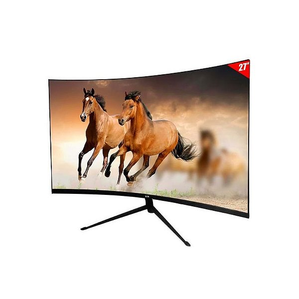 Monitor Gamer Curvo BAK BK-27G 27 Full HD 180Hz com Conexões DisplayPort e HDMI