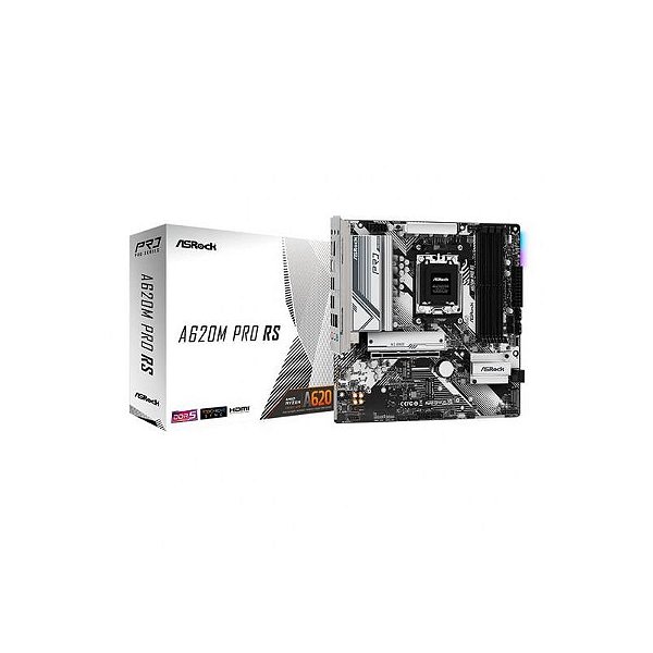 Placa Mãe Asrock A620M Pro RS AM5 DDR5 com Saídas HDMI e DP