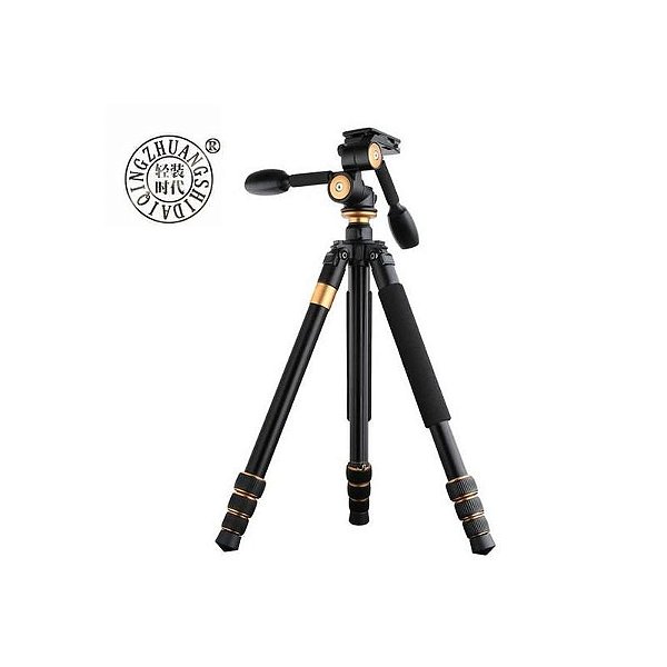 Tripé Profissional Qzsd Q479 - Altura 1.67m. Suporta até 15kg