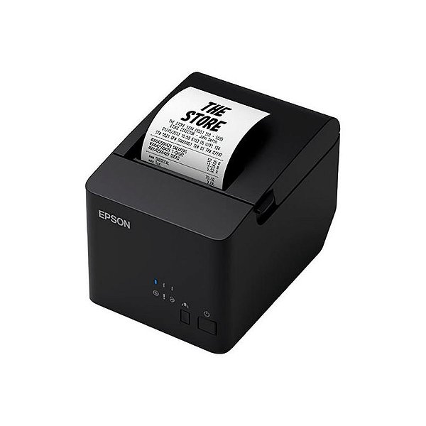 Impressora Térmica Epson TM-T20IIIL - Preto, Ideal para Comércio e Atendimento ao Cliente