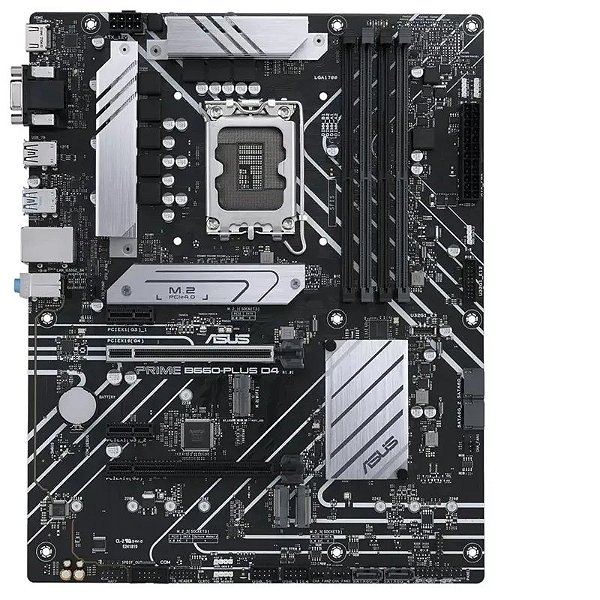 Placa Mãe Asus Prime B660-Plus D4 Lga1700 Com Suporte A 5Xddr4 E Conectividade Avançada