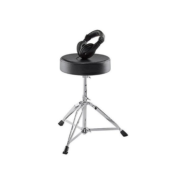 Banco e Fone de Ouvido Alesis para Bateria - Kit Essencial para Músicos