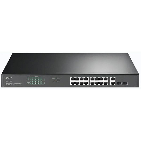 Switch TP-Link TL-SG1218MP 18 Portas 10/100Mbps PoE+ 16 Portas