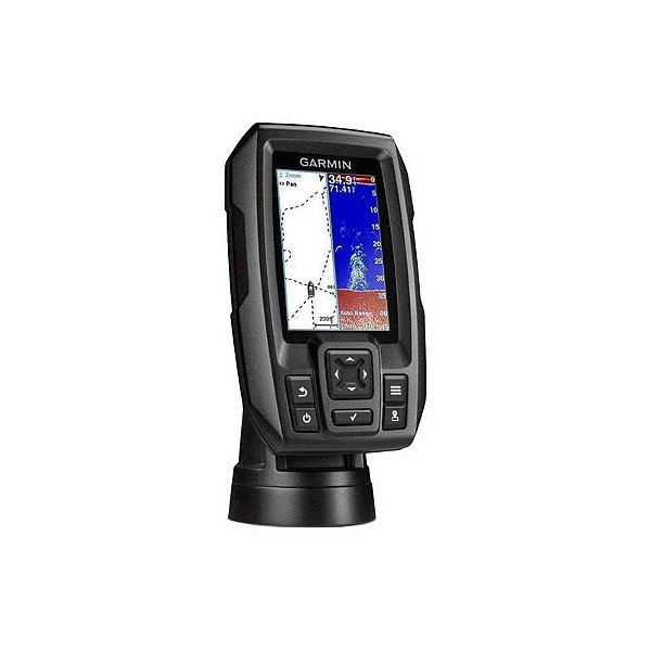 Sonar de Pesca Garmin Striker 4 - Dispositivo Preto com Tela de Alta Resolução