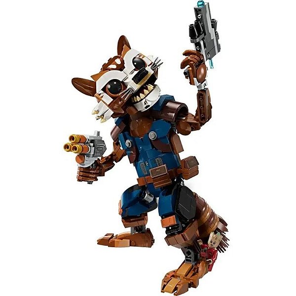 Lego Marvel: Rocket e Baby Groot - Conjunto de Montagem 76282 com 566 Peças