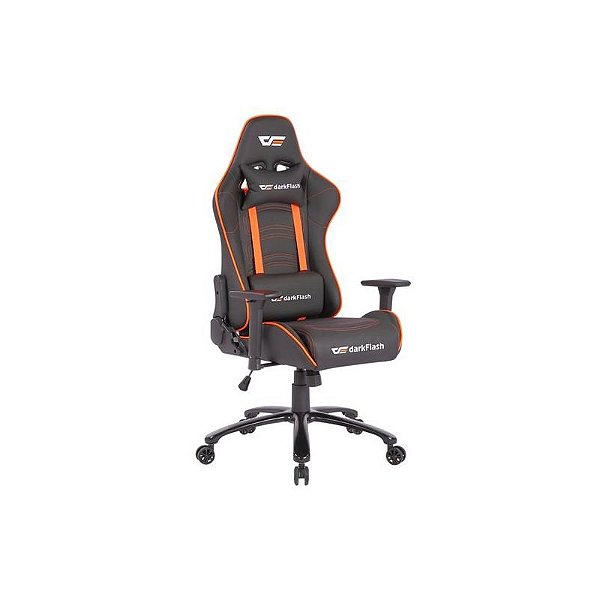 Cadeira de Escritório Gamer Darkflash RC-600 - Preta e Laranja Ergonomicamente Projetada