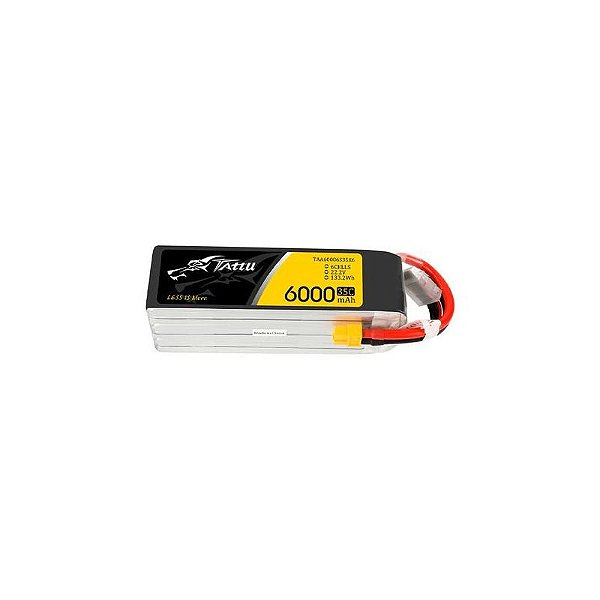 Bateria Lipo Gens Ace Tattu 22.2V 6000mAh 35C 6S com Conector XT60
