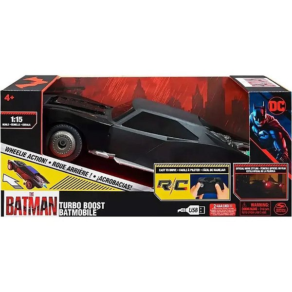 Batmobile Turbo Boost Do Batman R/C - Spin Master - 6061300