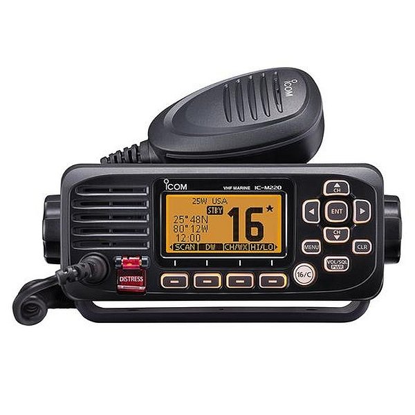 Transceptor Marinho VHF Icom IC-M220 - 16 Canais - Preto