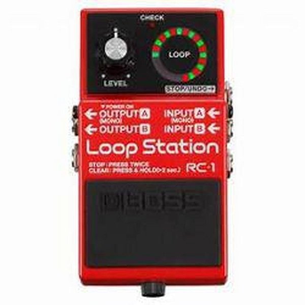 Pedal de Efeito Boss RC-1 para Looping Musical Profissional