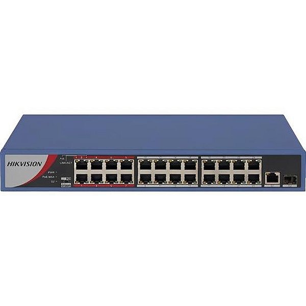 Switch Ethernet Hikvision 24 Portas Poe Ds-3E0326P-E - Azul Marinho
