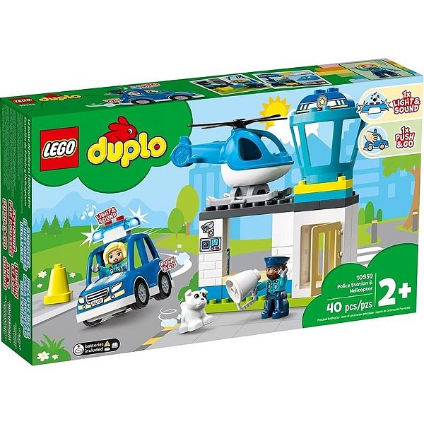Conjunto De Blocos De Construção Lego Para Posto Policial - 40 Peças