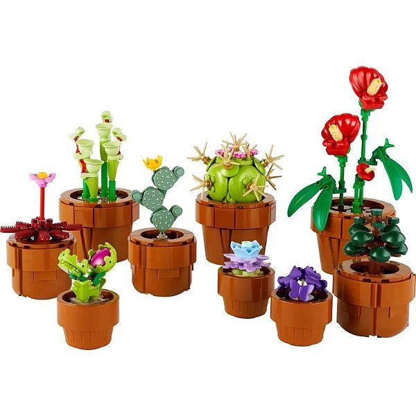 Conjunto de Plantas Botânicas Lego - Pequenas e Detalhadas