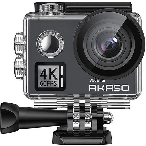 Câmera de Ação Akaso V50 Elite - 4K - 20MP - Zoom Óptico 8X - Conexão Wi-Fi - Cinza