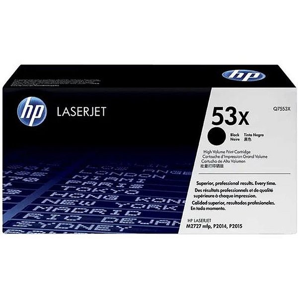 Toner Hp Q7553X 53X Preta
