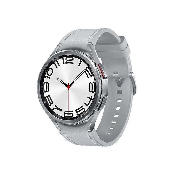 Relógio Inteligente Samsung Galaxy WATCH6 Classic SM-R960NZ 47 MM - Cor Prata.