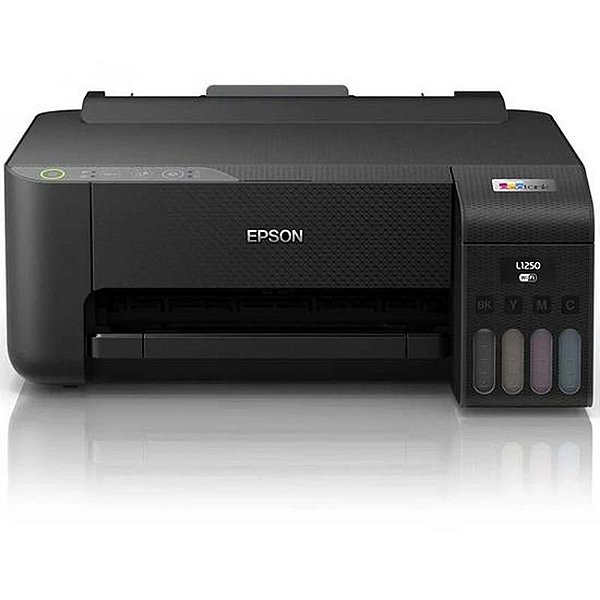 Impressora Multifuncional Epson EcoTank L1250 com Wi-Fi e Bivolt - Cor Preta