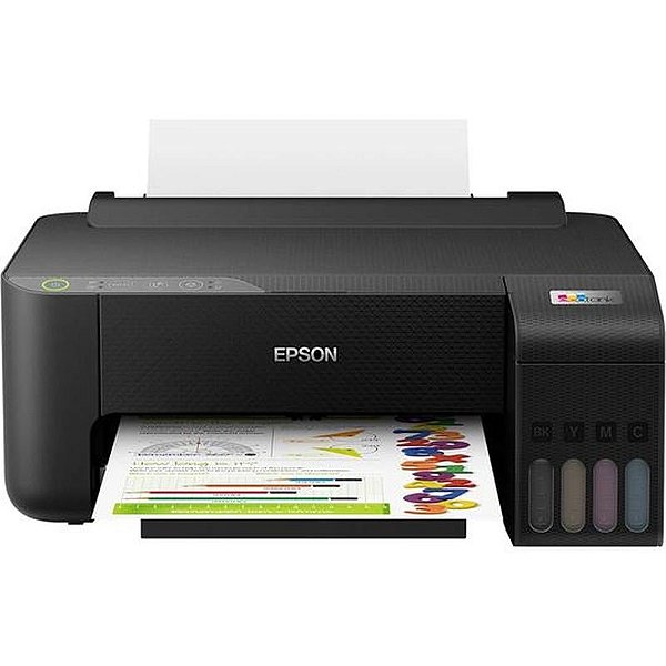 Impressora Multifuncional Epson Ecotank L1250 - Conexão Wi-Fi e USB - Preto