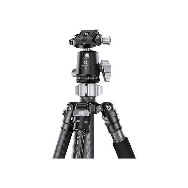 Tripé K&F X254C4+BH-30 Fibra de Carbono