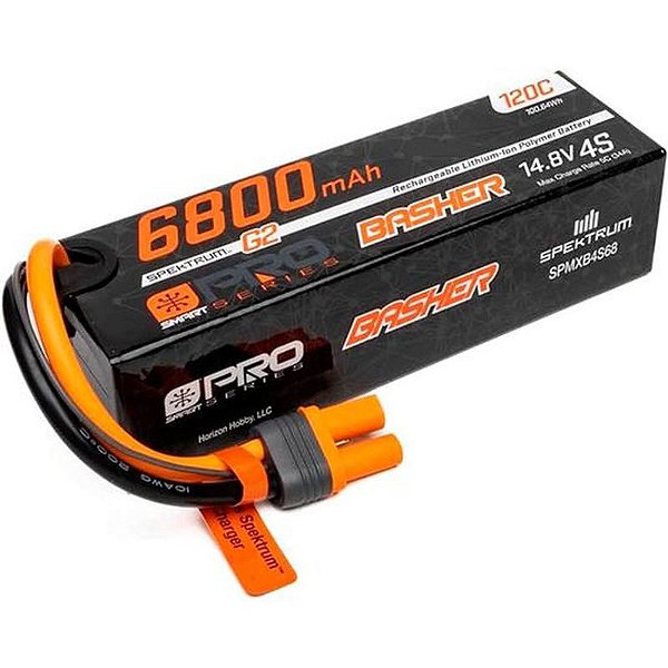 Bateria LiPo Spektrum 14.8V 6800mAh 120C G2 Pro Basher IC5 SPMXB4S68