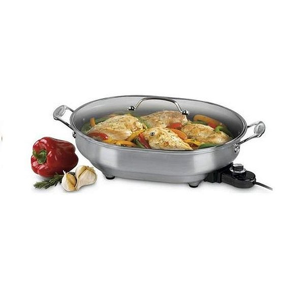 Frigideira Elétrica Cuisinart Csk-150 110V Inox De Alta Qualidade