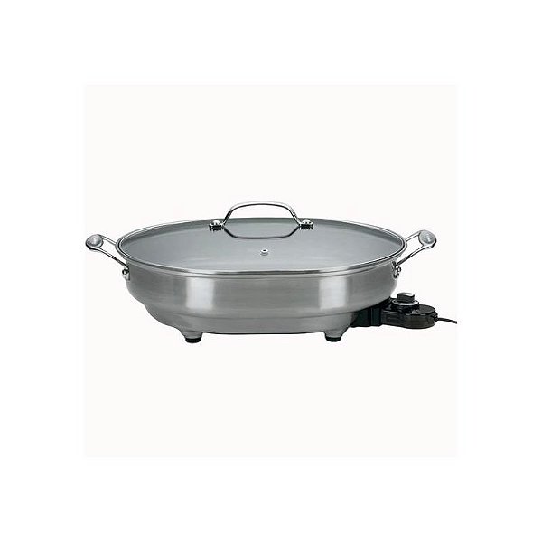 Frigideira Elétrica Profissional Cuisinart CSK-150, 5.5L, 1.500W, Inox 110V
