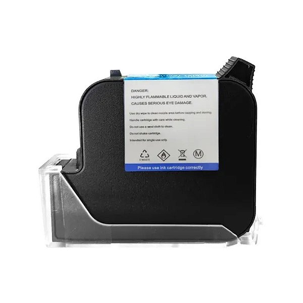 Cartucho de Tinta Preto J-309S (25,4mm) para Impressoras Manuais