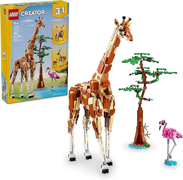 Lego Criador 3 em 1 Animais da Selva Selvagem - 31150 780 Peças