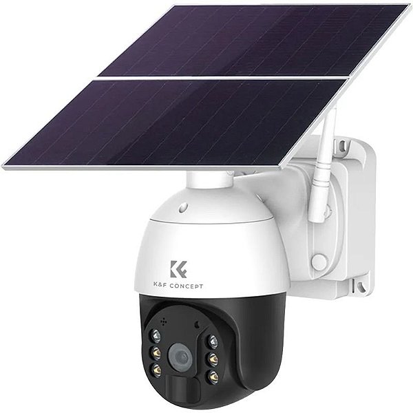 Câmera de Segurança Solar PTZ 4G KF50 - Vigilância Inteligente para Exterior