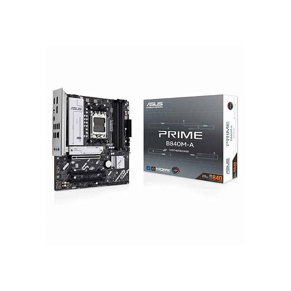 Placa Mãe Asus Prime B840M-A Micro ATX com Socket AM5 e Suporte a 4X DDR5
