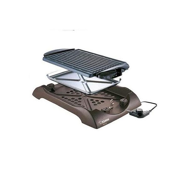 Chapa Elétrica Zojirushi EB-CC15TA 1300W - 110V para Churrasco e Grelhados