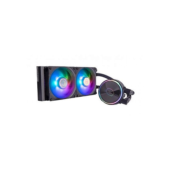 Cooler Master MasterLiquid PL240 Flux RGB - Radiador Líquido Preto para PC