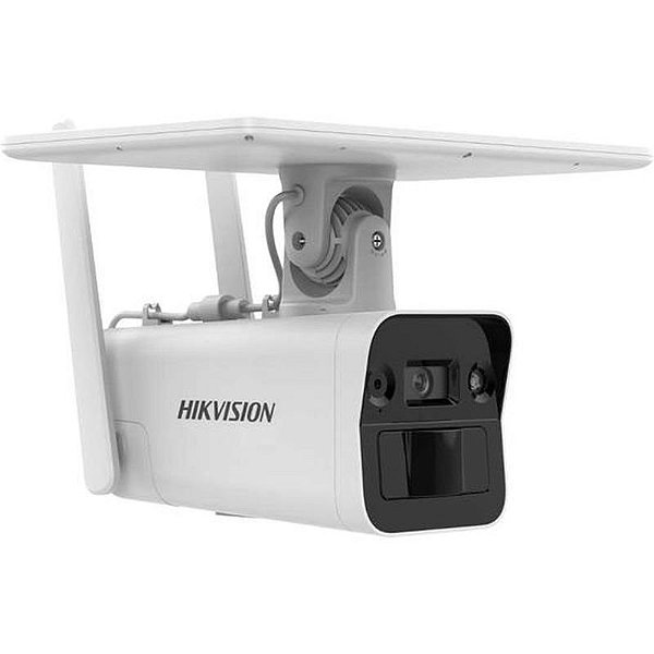 Câmera de Vigilância Solar Hikvision DS-2XS2T41G1-Id 4G - Modelo Branco e Preto