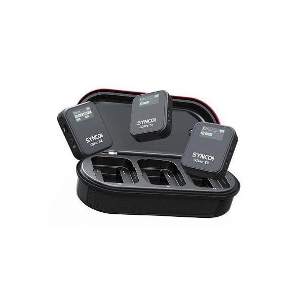 Microfone Sem Fio Synco Wair G2 A2 Pro para Estúdios e Eventos