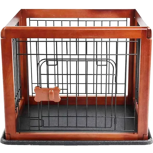 Gaiola para Animais de Estimação em Madeira - Tamanho 60 X 50 X 50cm - Pawise Dog Playen 12545