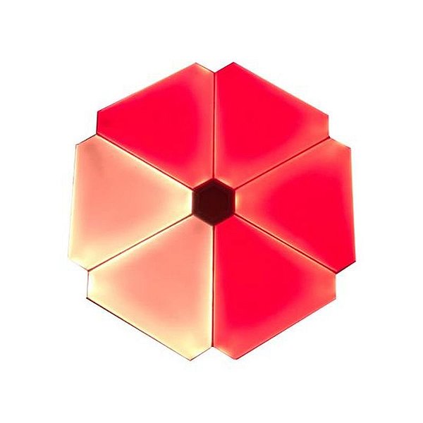 Kit de Luz Inteligente LED QQT-SJB01 9 PCS 18W - Cor Branca Bi-Volt