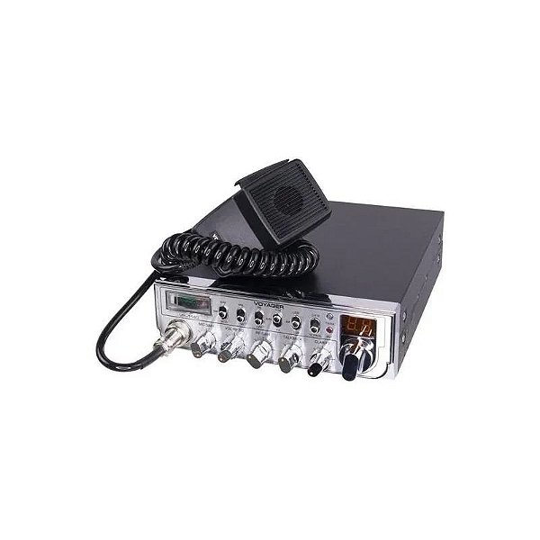 Rádio Amador Voyager Vr-1140 - 40 Canais - Comunicação Clara - Prata