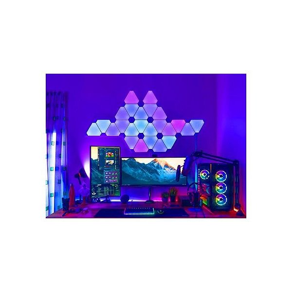 Painel Inteligente Zemismart Para Casa Inteligente Conjunto De 9 Peças Com Wi-Fi Rgb E Compatibilidade Com Alexa