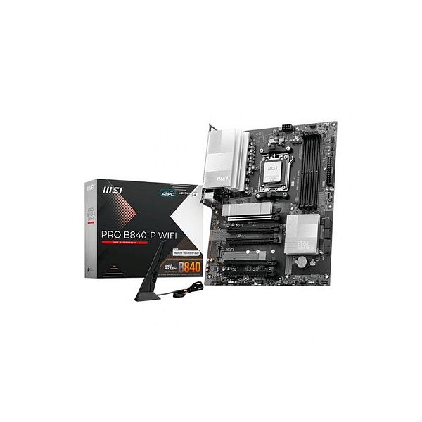 Placa Mãe MSI B840-P Pro AM5 DDR5 com Wi-Fi 7 e Bluetooth 5.4 - HDMI Inclusa