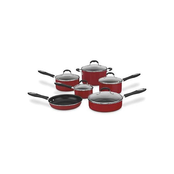 Jogo De Panelas Cuisinart 55 11R Vermelho 11 Peças