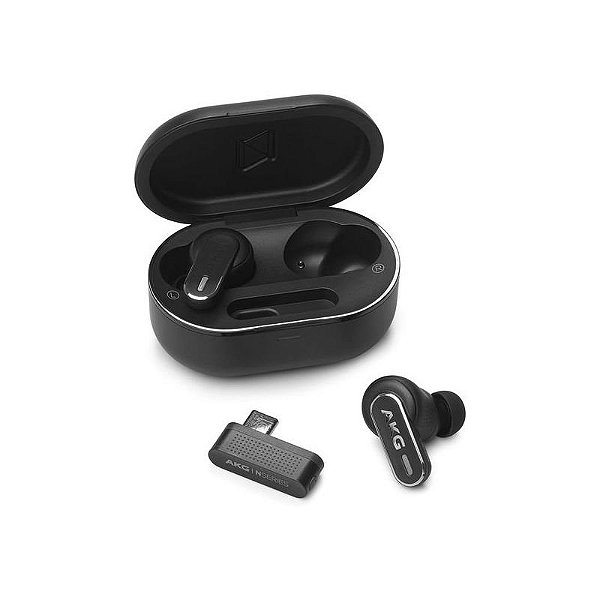 Fones de Ouvido Sem Fio Híbridos AKG N5 Bluetooth - Preto