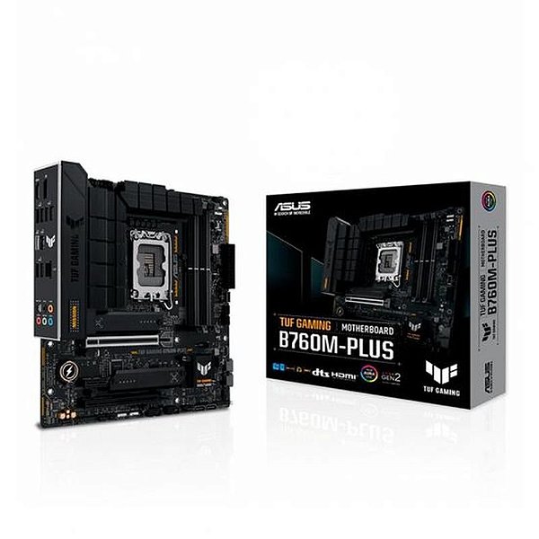 Placa Mãe Asus B760M-Plus TUF Gaming II 1700 DDR5 com Saída HDMI