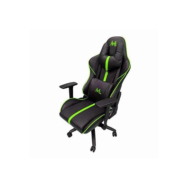 Cadeira Gamer Mtek MK02 - Conforto e Estilo Preto e Verde