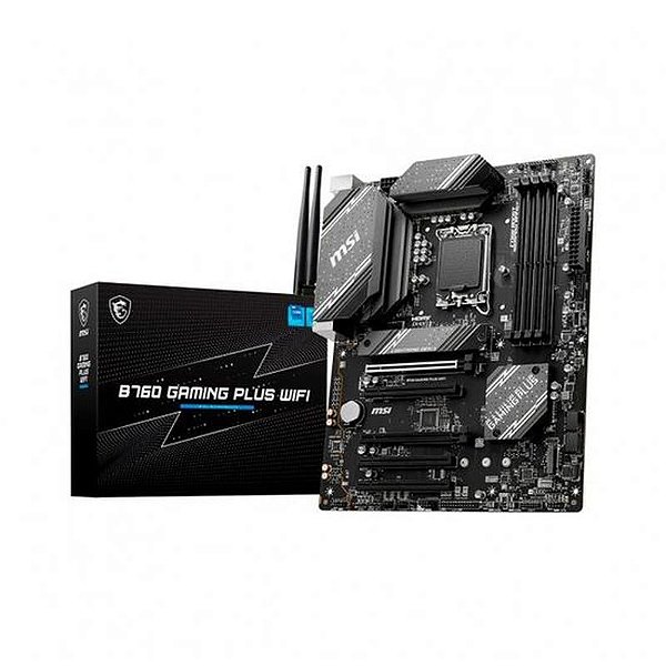 Placa Mãe MSI B760 Gaming Plus Wi-Fi LGA 1700 DDR5 com Suporte M.2 e HDMI