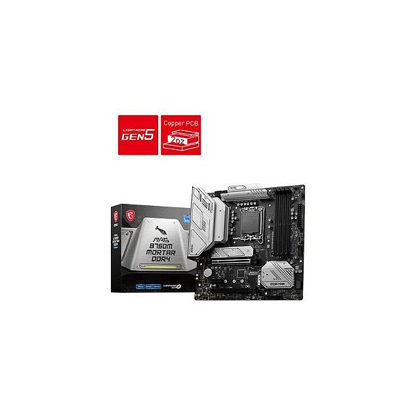 Placa Mãe 1700 Msi B760M Mag Mortar Ddr4 Hdmi Dp Usb C